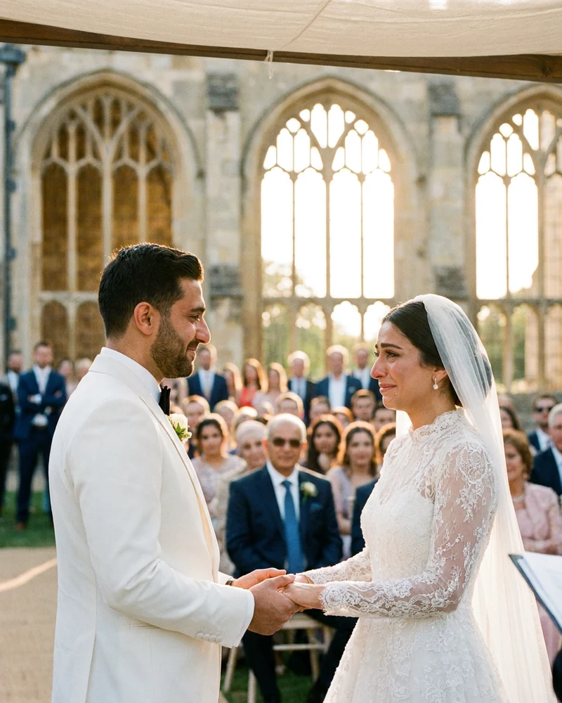 Düğün töreni — nikah anı, gözyaşları ve ilk dans